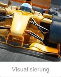 Gelber Formel 1 Wagen